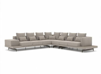Gray Designer Sofa Couch Upholstery Textile Corner sofa Upholstered furniture Living room new
